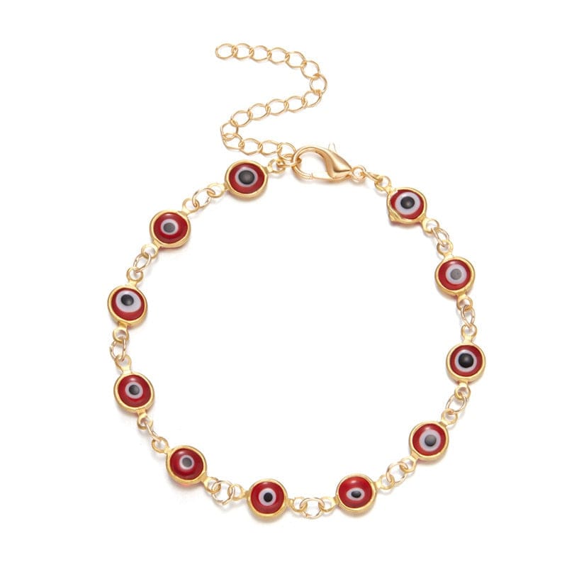 Greek Evil Eye Red Multicolor Evil Eye Talisman Bracelet