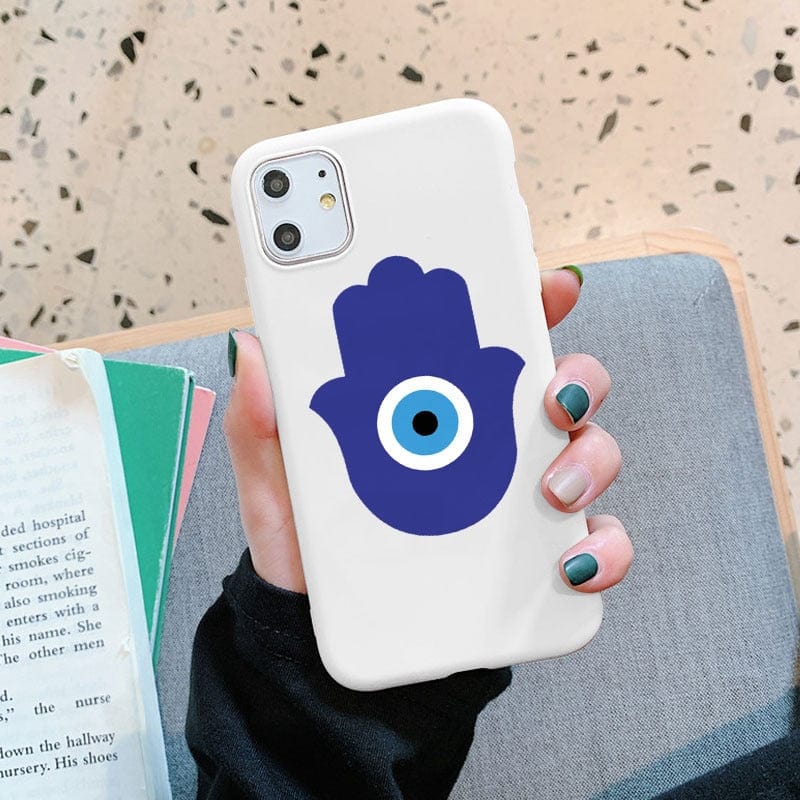 Greek Evil Eye Redmi note 10 4G 10S / Blue Hand Pretty Evil Eye Phone Cases