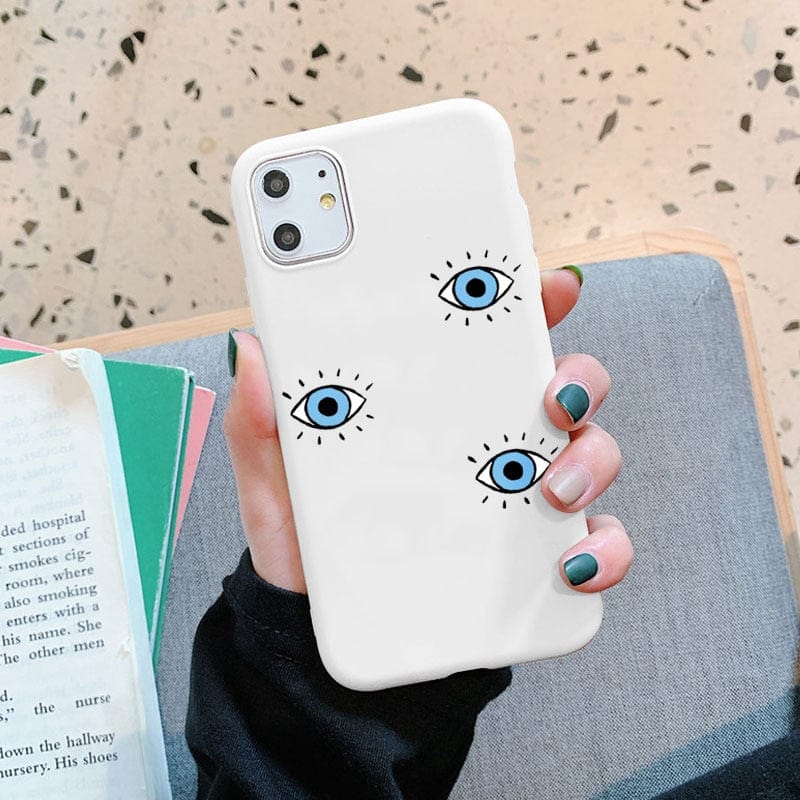 Greek Evil Eye Redmi note 10 4G 10S / Light Blue Pretty Evil Eye Phone Cases