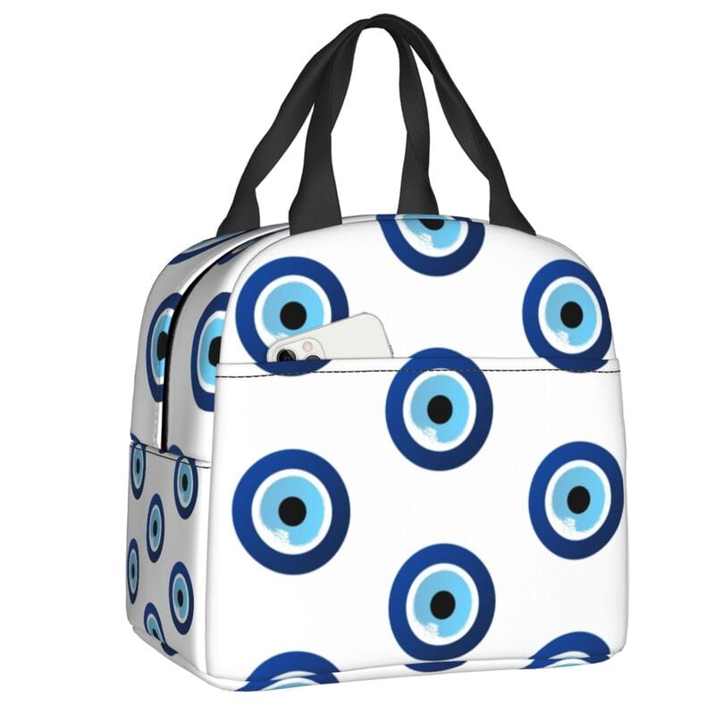 Greek Evil Eye Round Blue Evil Eye Picnic Bag 3D Printed