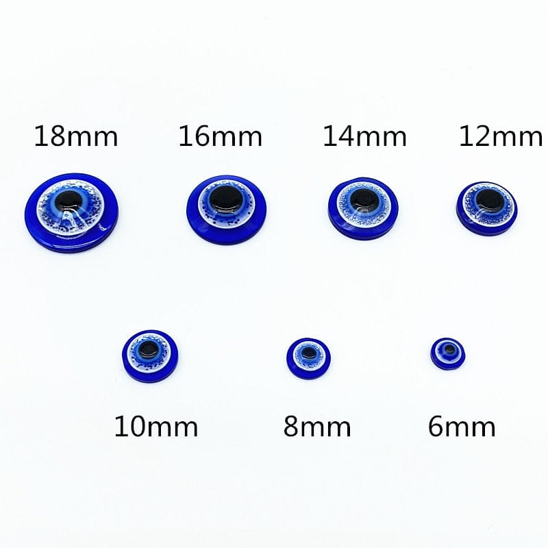 Greek Evil Eye Round Shape Evil Eye Spacer Beads