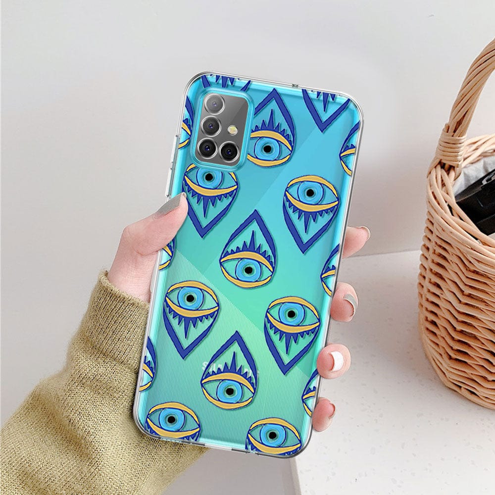 Greek Evil Eye Samsung A51 4G / Design 10 Samsung Galaxy Evil Eye Silicone Case