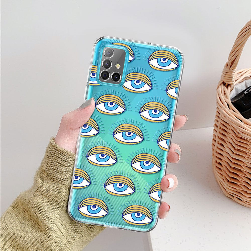 Greek Evil Eye Samsung A51 4G / Design 5 Samsung Galaxy Evil Eye Silicone Case