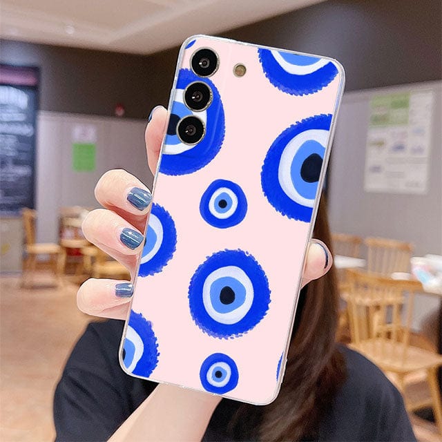 Greek Evil Eye Samsung S20 5G / Lavender & Blue Evil Eye Phone Cases for Samsung Phones