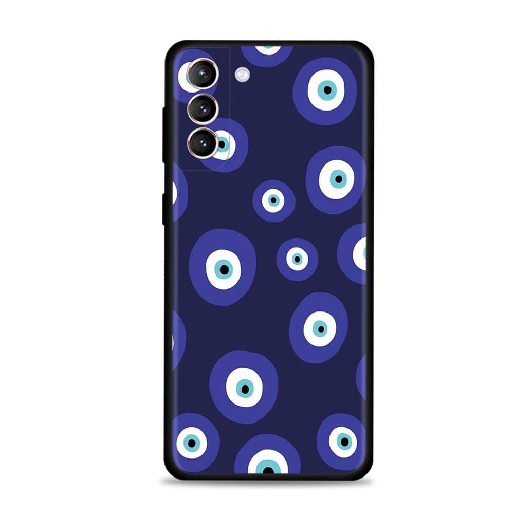 Greek Evil Eye Samsung S22 5G / Navy Blue Evil Eye Phone Case Range for Samsung Phones