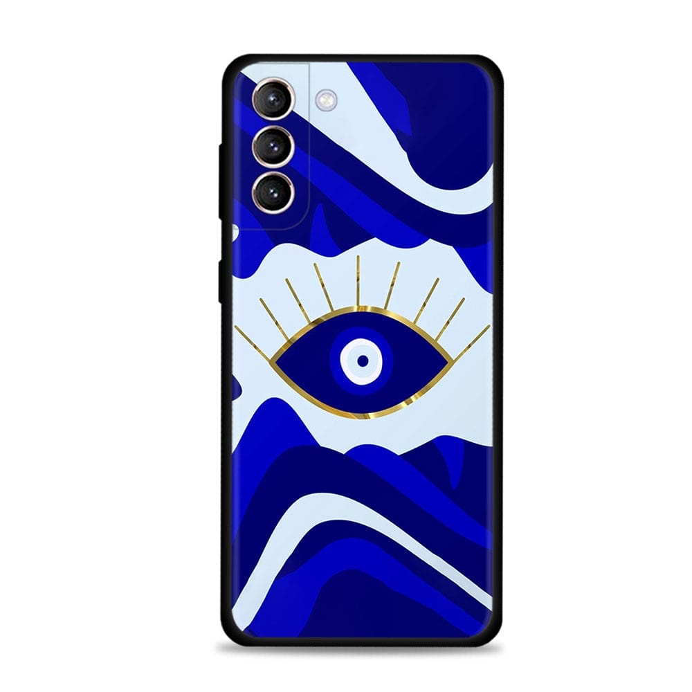 Greek Evil Eye Samsung S22 5G / Sky Blue Evil Eye Phone Case Range for Samsung Phones