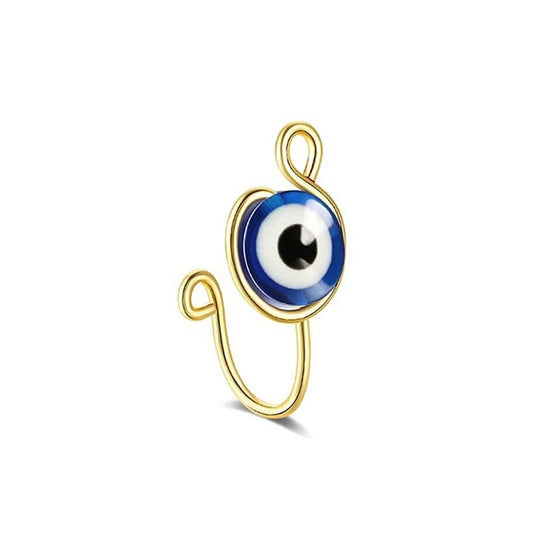 Greek Evil Eye Simple Sazzling Evil Eye Nose Cuff