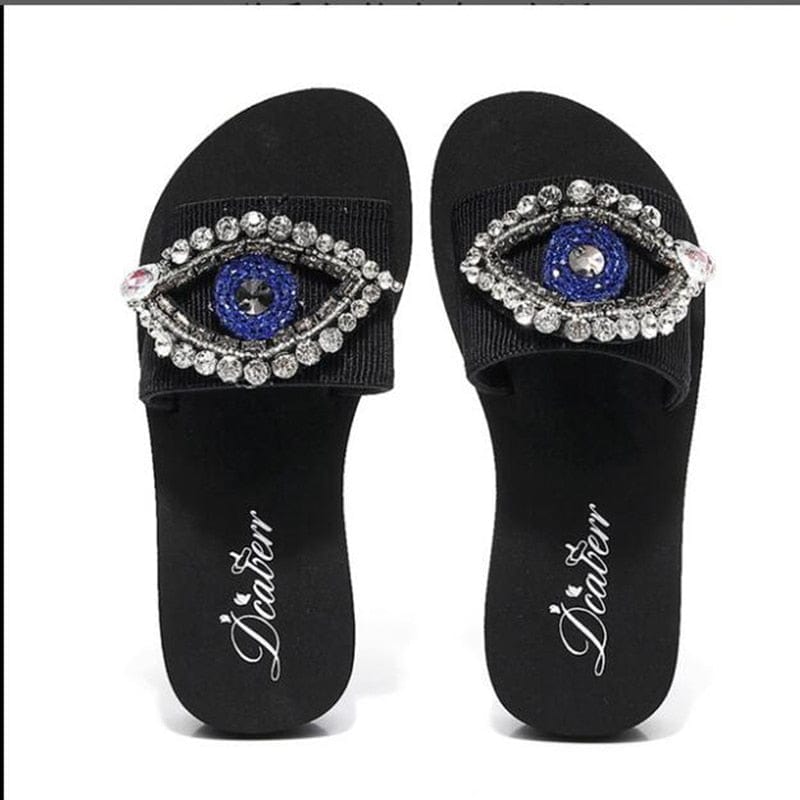 Greek Evil Eye Soft Classic Evil Eye Sandals