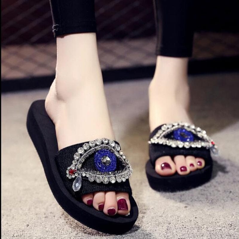 Greek Evil Eye Soft Classic Evil Eye Sandals