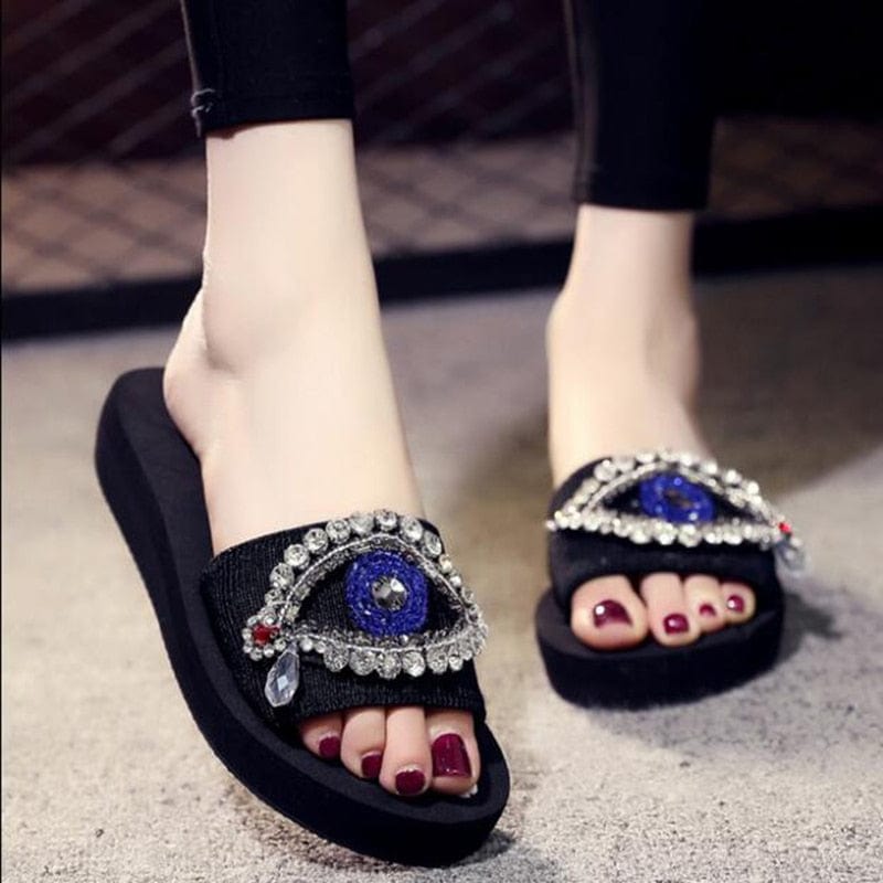 Greek Evil Eye Soft Classic Evil Eye Sandals