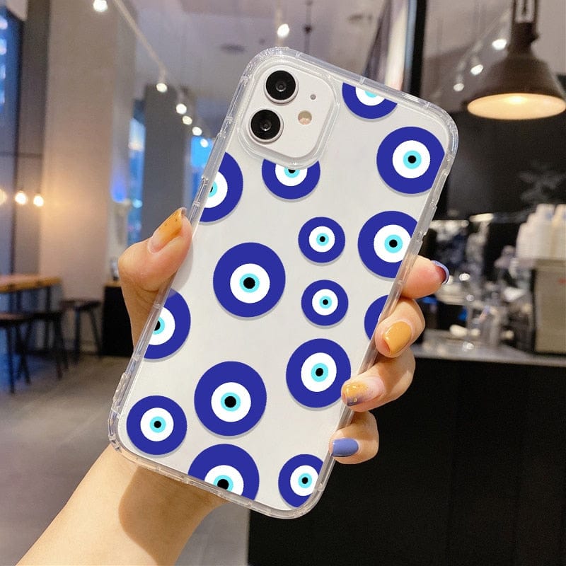 Greek Evil Eye Soft Evil Eye iPhone Case For Ladies