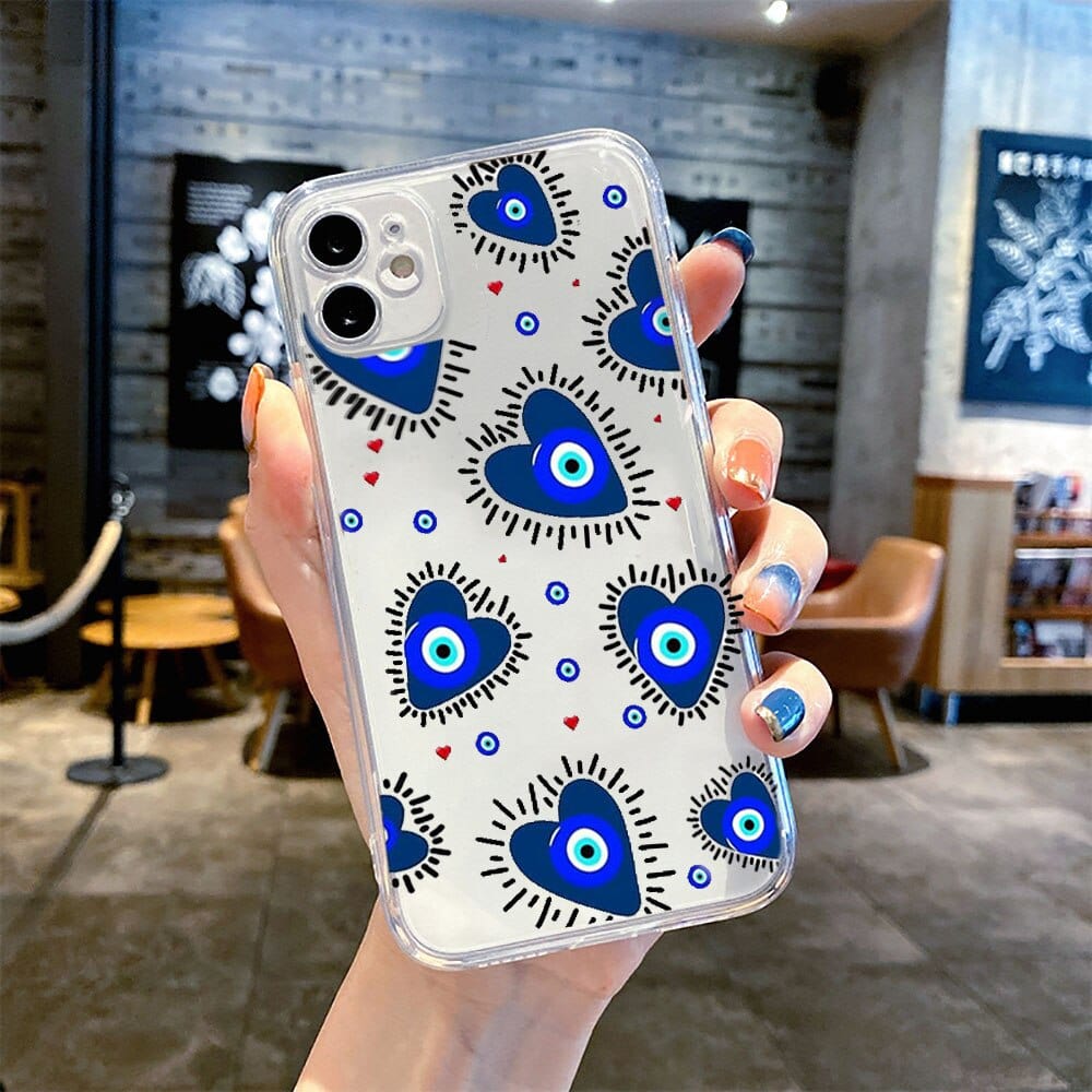 Greek Evil Eye Soft Evil Eye iPhone Case For Ladies