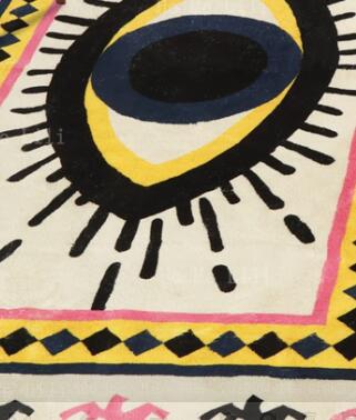 Greek Evil Eye Soft Evil Eye Non Slip Floor Rugs