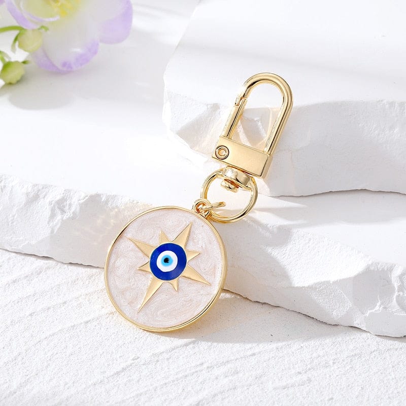 Greek Evil Eye Star / Golden Evil Eye Classic Design Keychains