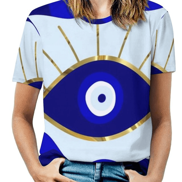 Greek Evil Eye Style4 / S Evil Eye Summer Shirts & Tops