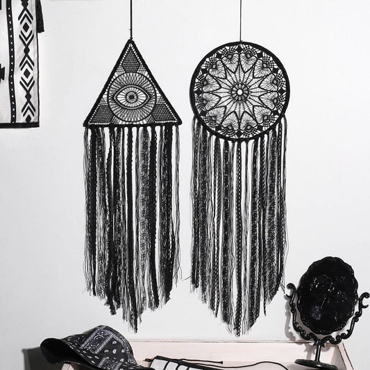 Greek Evil Eye Triangle + Circle Evil Eye Wall Hanging Dream Catcher