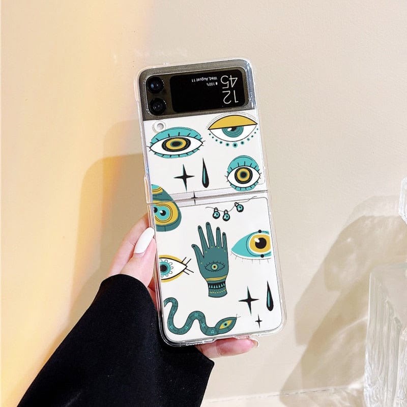 Greek Evil Eye Z Flip 3 / Hamsa Hand Samsung Z Flip Evil Eye Case